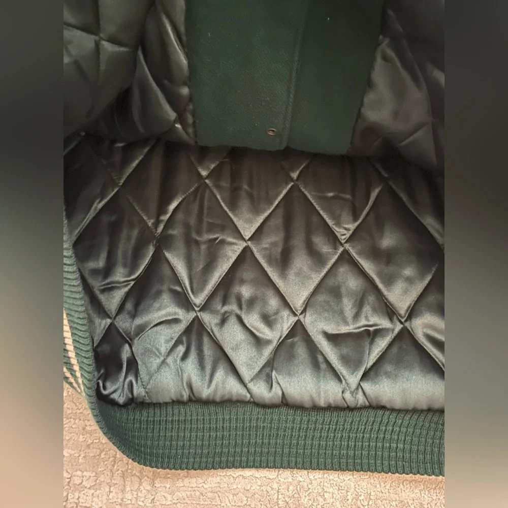 Vintage Michigan State varsity Leather wool blend Jacket